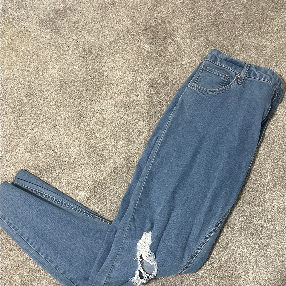 Wild Fable Blue Distressed Skinny Jeans